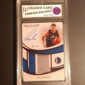 2018-19 Panini Immaculate Collection Premium Patch Facsimile Auto LUKA DONCIC